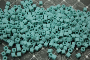 Бисер Япония CUBE 3 мм 10 г 0055F бирюзовый/матовый