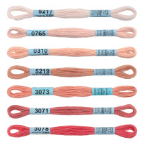 Нитки для вышивания Gamma набор мулине " СПЕКТР" 100% хлопок 7 x 8 м pion