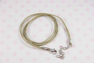 Шнур вощеный с замком лён